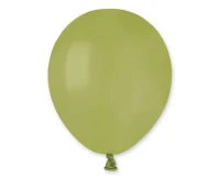 Balony Gemar 5", pastel zielone oliwkowe, 100szt.