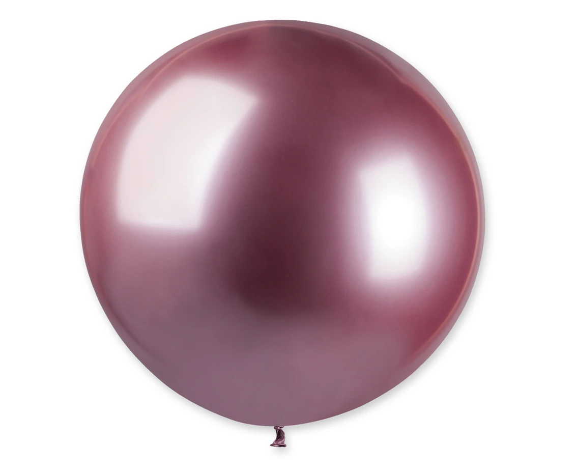 Balony Gemar, kula shiny 0,80m różowa, 1szt. KK