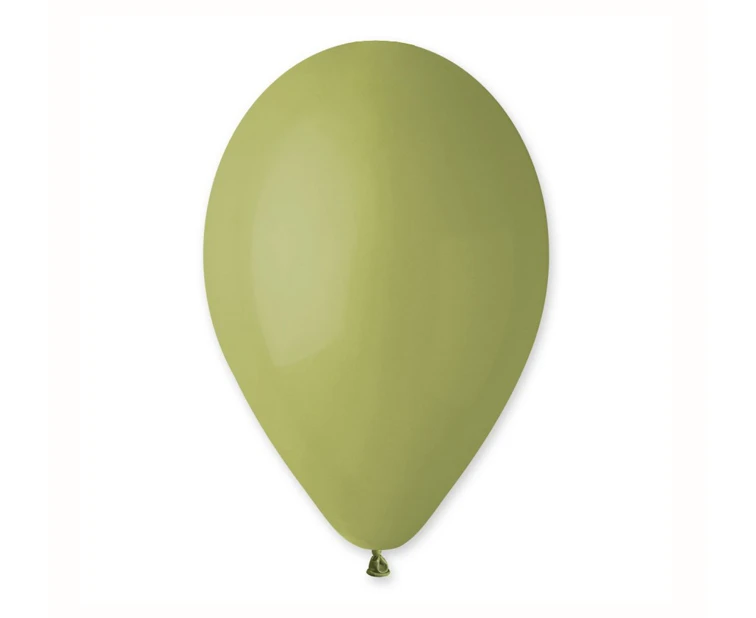 Balony Gemar 13", pastel zielone oliwkowe, 50szt.