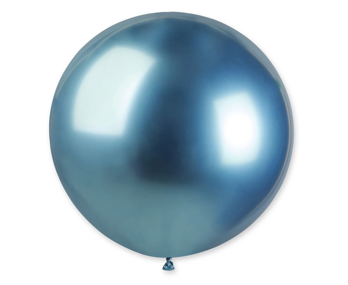Balony Gemar, kula shiny 0,80m niebieska, 1szt. KK