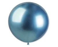 Balony Gemar, kula shiny 0,80m niebieska, 1szt. KK