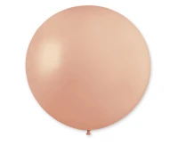 Balony Gemar, pastel kula 0.80m przygaszona różowa, 1szt. KK