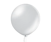 Balony Belbal 24", B250, (metallic silver) metalik srebrne, 1szt.