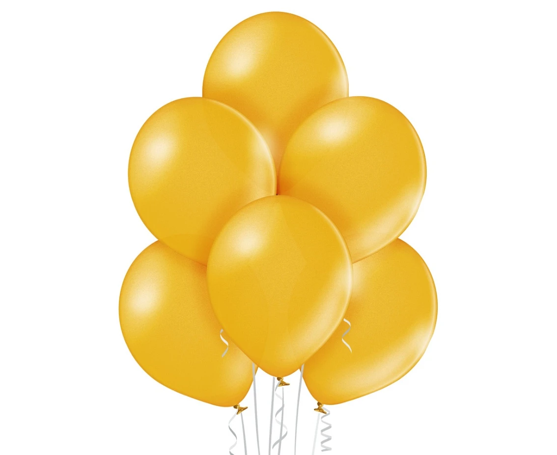Balony Belbal 12", B105-060, (metallic gold) metalik złote, 50szt. KK