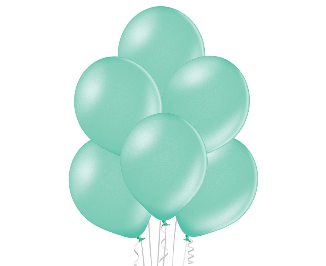 Balony Belbal 12", B105-074, (metallic light green) metalik jasnozielone, 100szt. KK