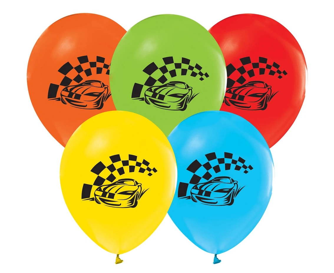 Balony Samochody (wyścigowe), 12"/ 5 szt. KK