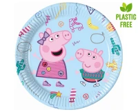 Talerzyki papierowe Peppa Pig (Hasbro), next generation, 23 cm, 8 szt. (plastic-free) KK