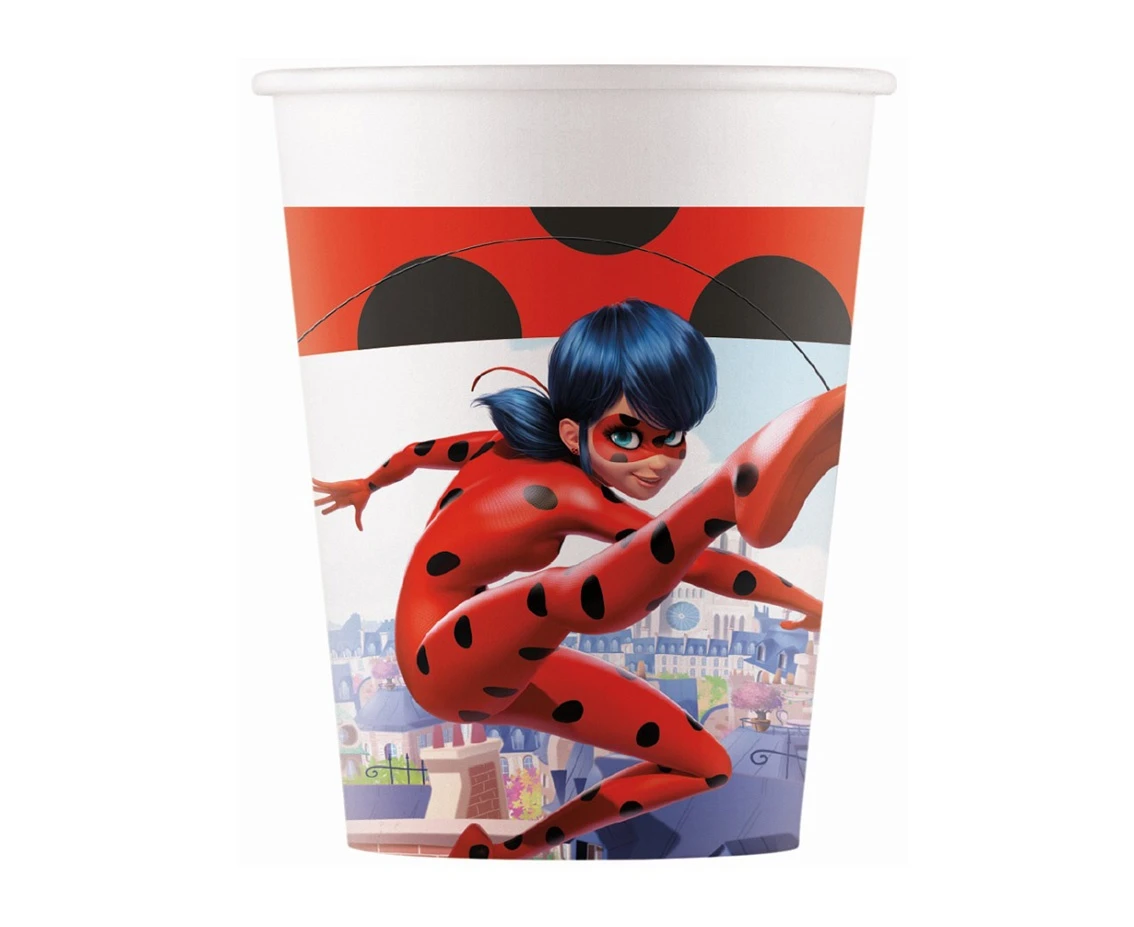 Kubeczki papierowe (WM), Miraculous Ladybug (ZAG), 200ml, 8 szt. FSC