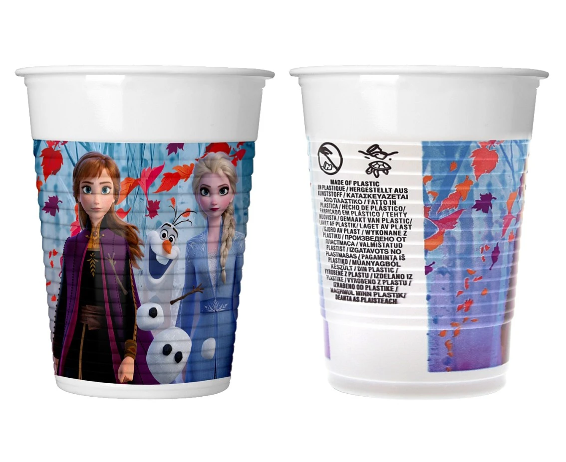 Kubeczki plastikowe (WM) Frozen 2 (Disney), 200ml, 8 szt. (SUP label) KK