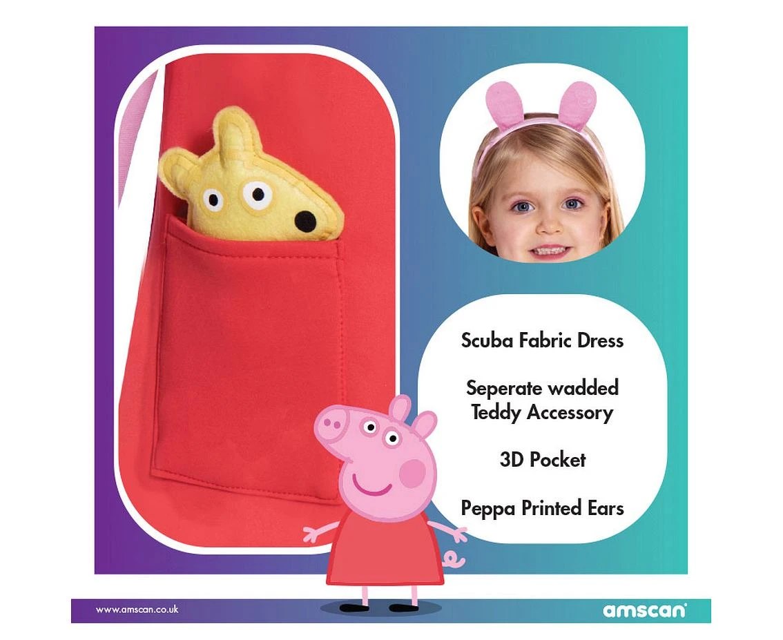Strój dla dzieci Peppa Dress, 4-6 lat KK