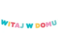 Girlanda papierowa Witaj w domu, 200 cm