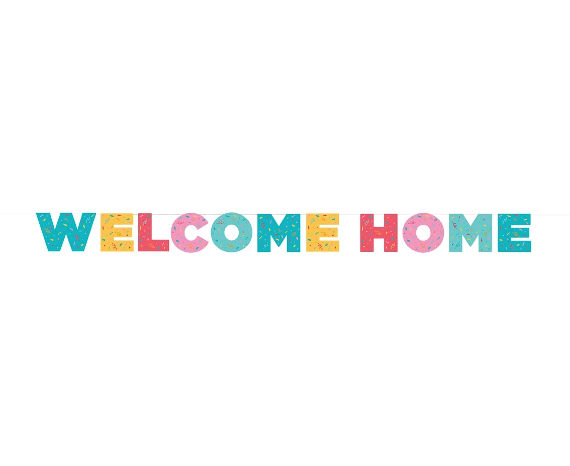 Girlanda papierowa Welcome home, 250 cm