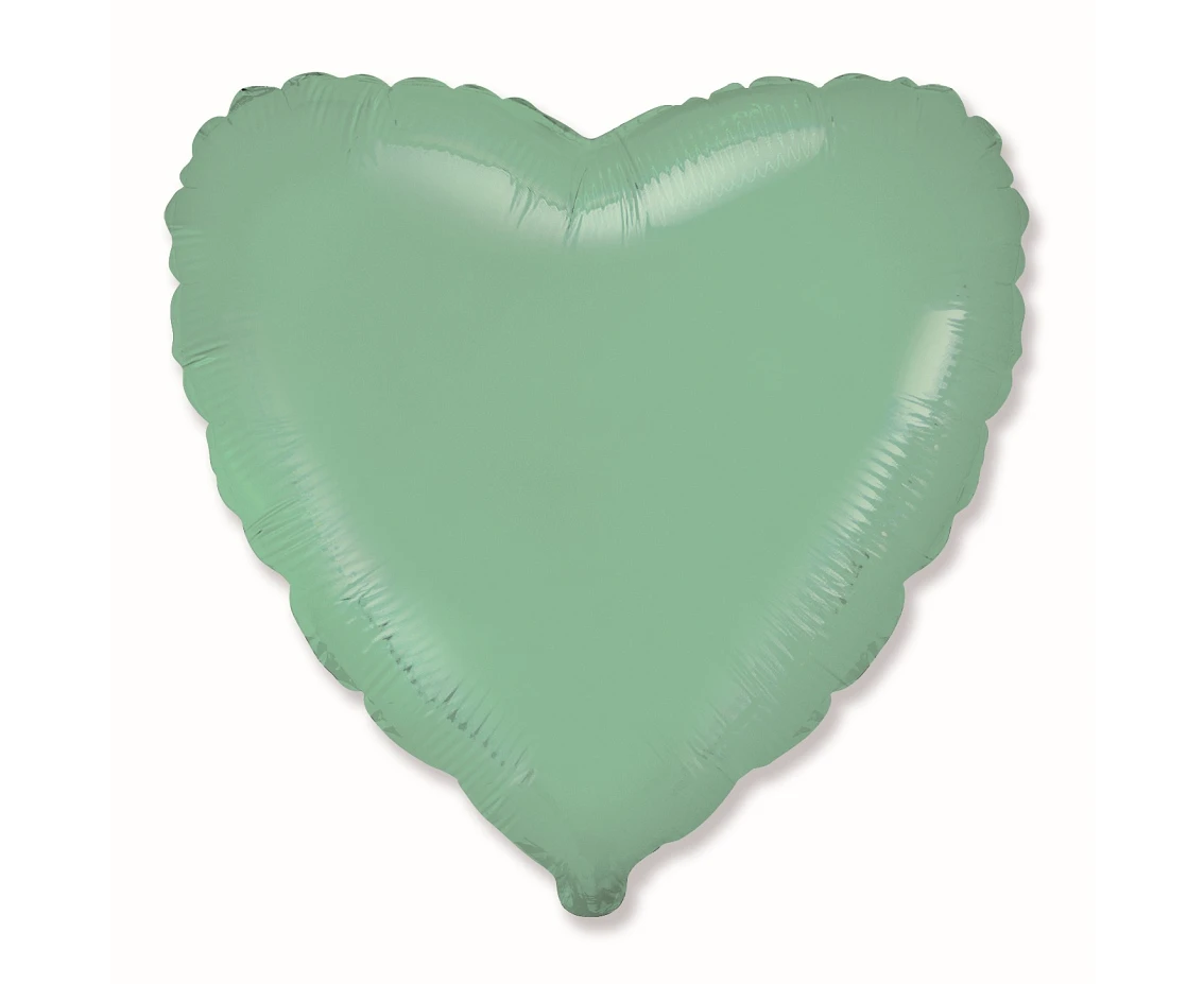 Balon foliowy 18" FX - Serce (pastel miętowy), niepakowany