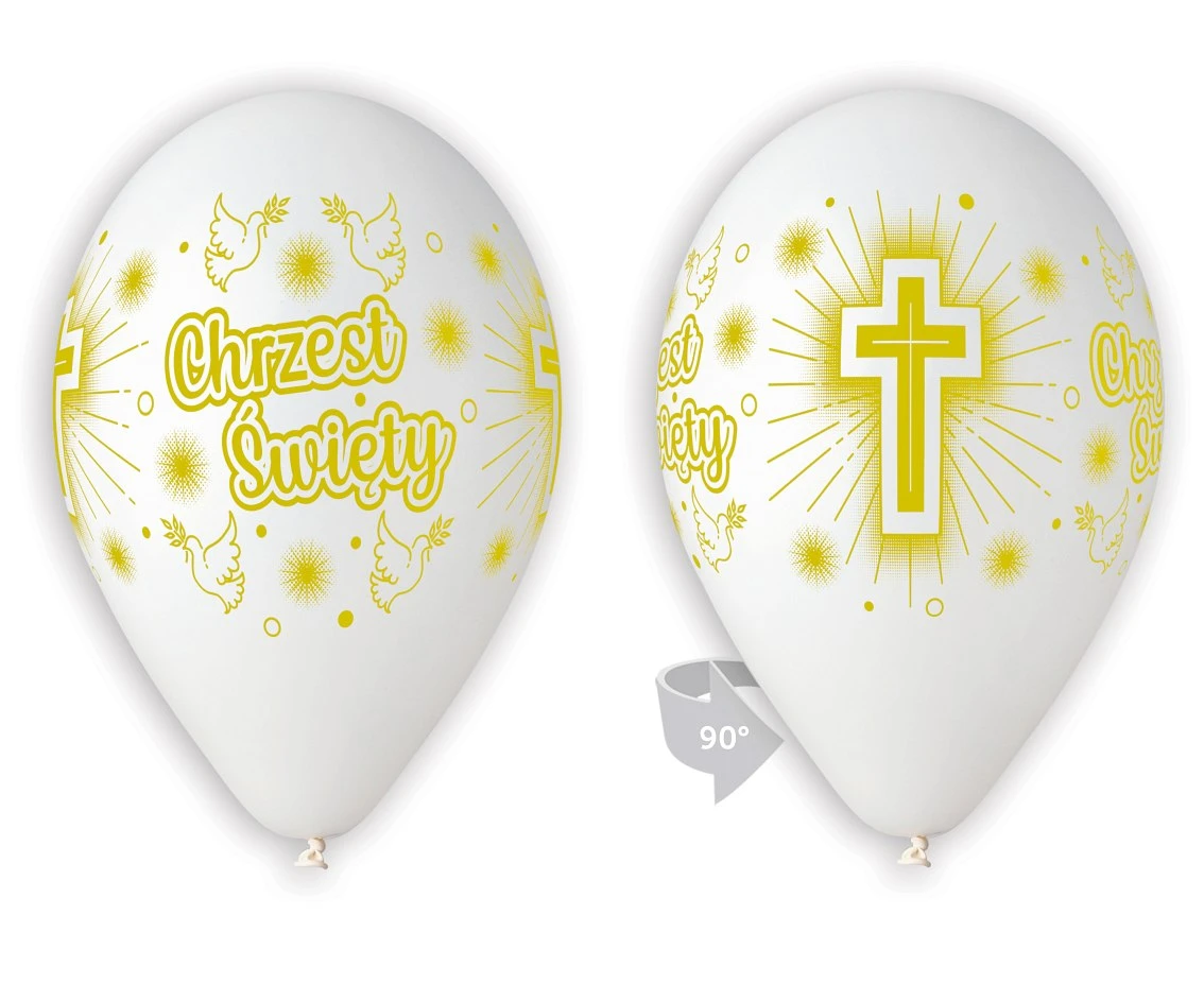 Balony Gemar 12", pastel premium chrzest, 25szt. KK