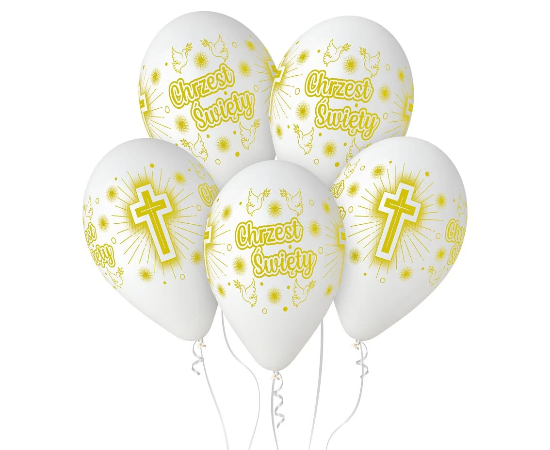Balony Gemar 12", pastel premium chrzest, 25szt. KK