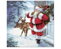 Serwetki papierowe Santa is coming 33x33 cm/ 20 szt.