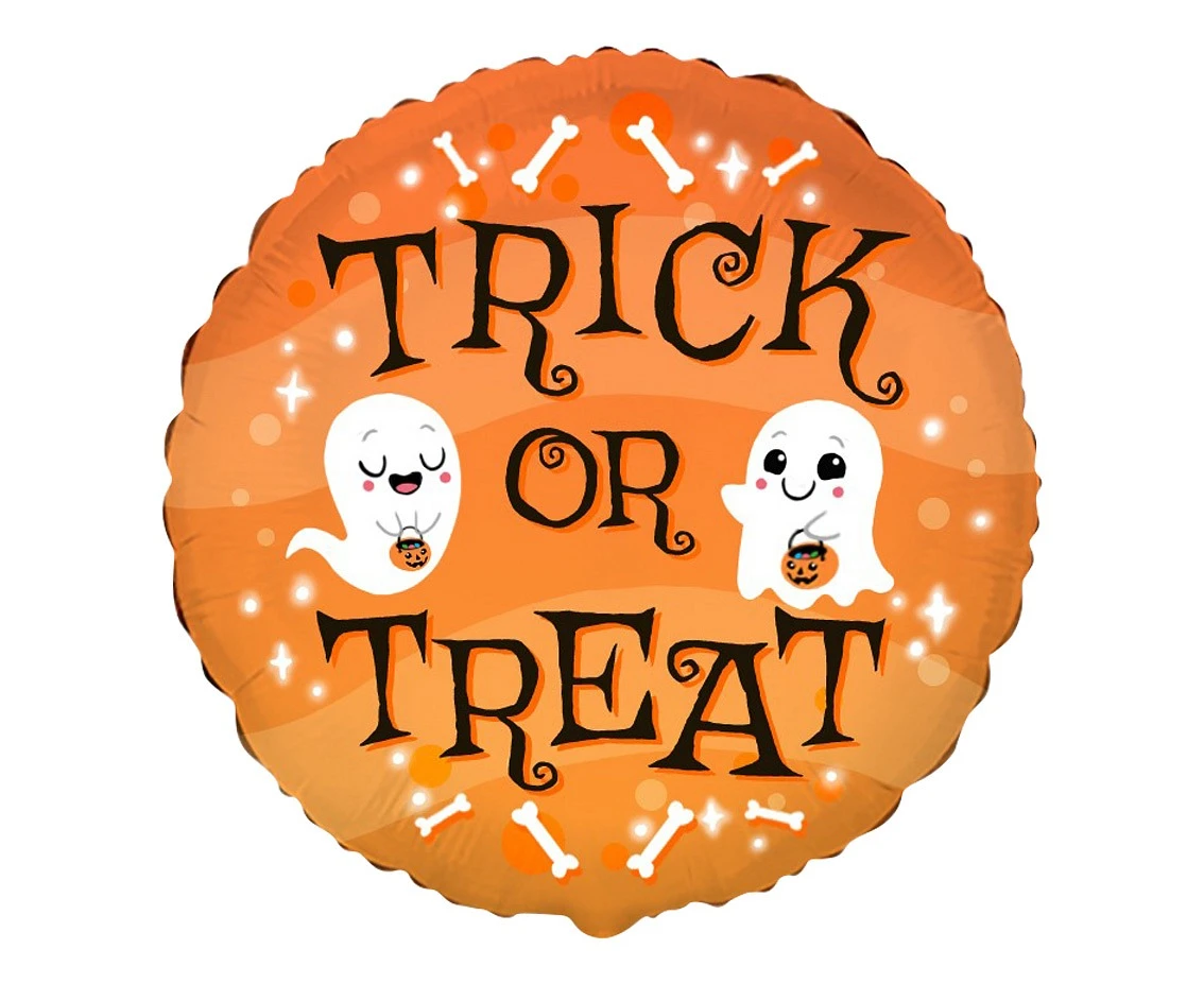 Balon foliowy 18" FX - Trick or treat, niepakowany KK