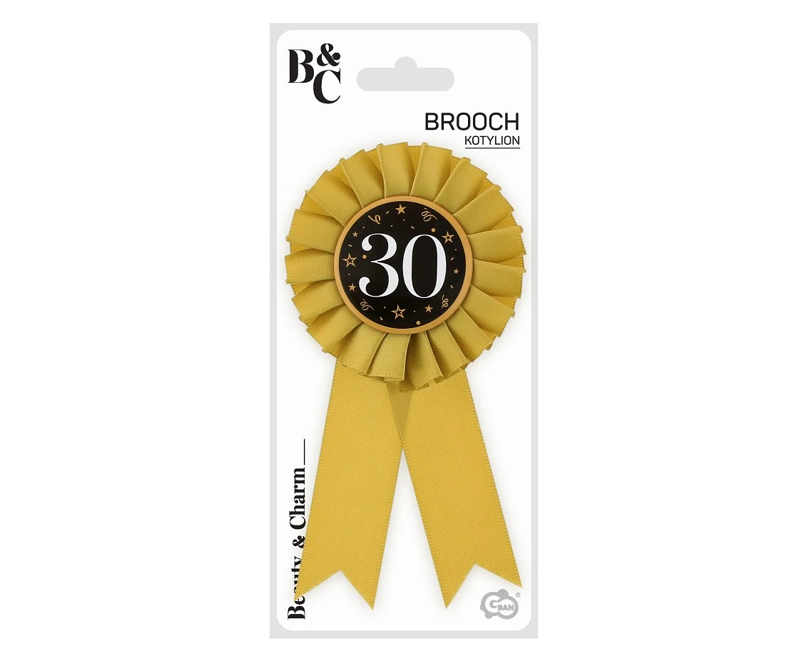 Kotylion B&C jubileuszowy 30