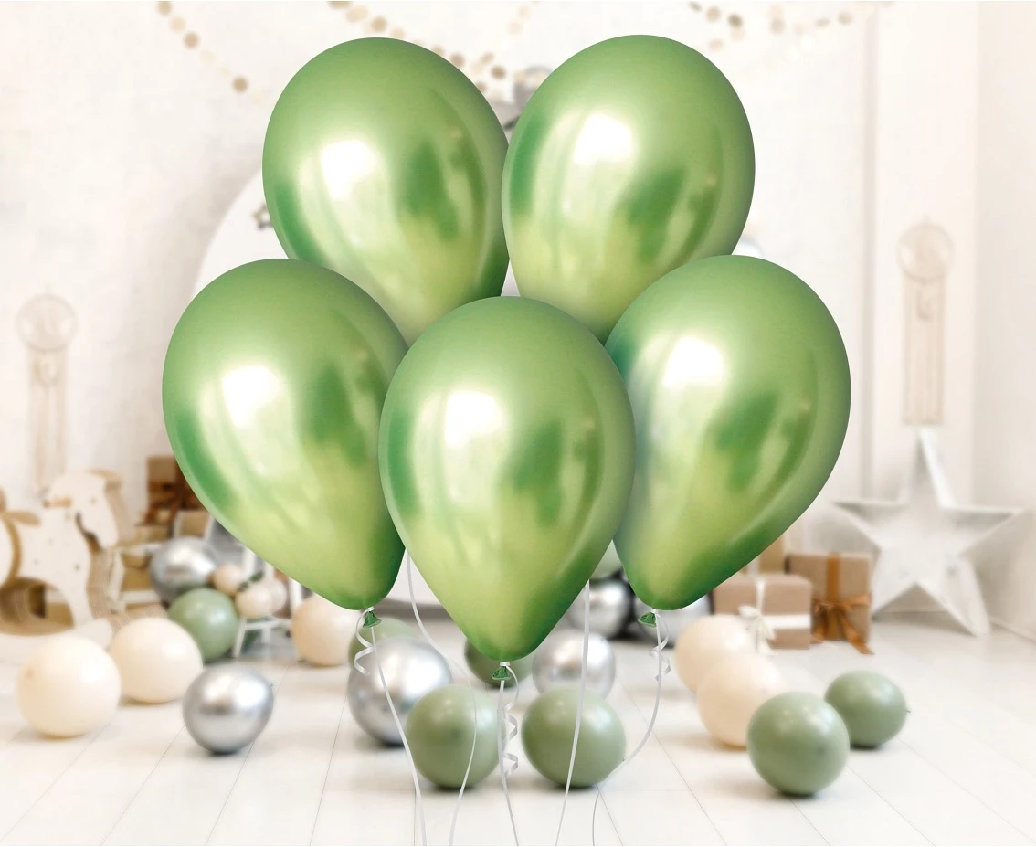 Balony B&C 12", platyna oliwkowe, 7szt.