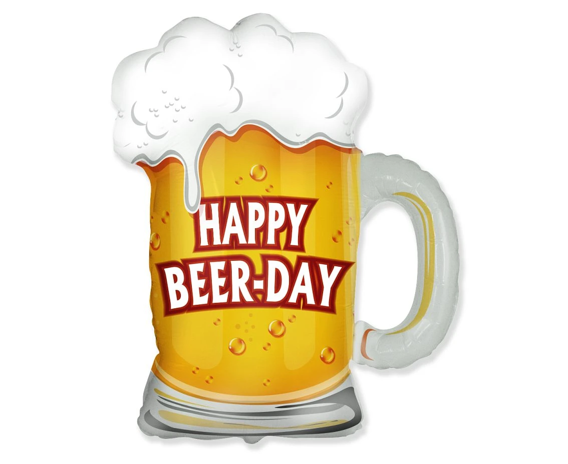 Balon foliowy 24 cale FX - Kufel: Happy Beer-Day, pakowany KK
