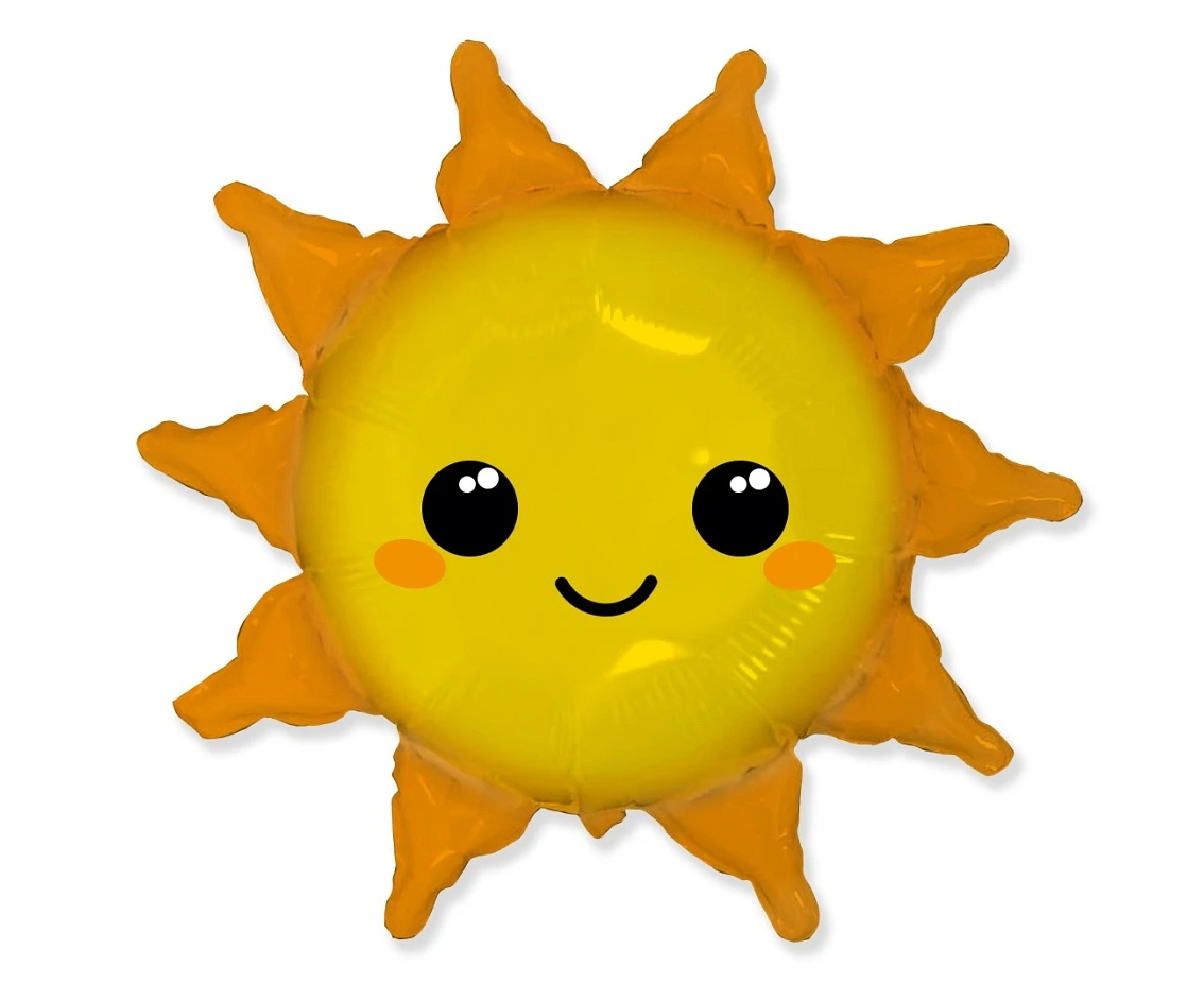 Balon foliowy 24" FX - Słoneczko, pakowany