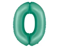 Balon foliowy Smart, Cyfra 0, miętowa matowa, 76 cm KK