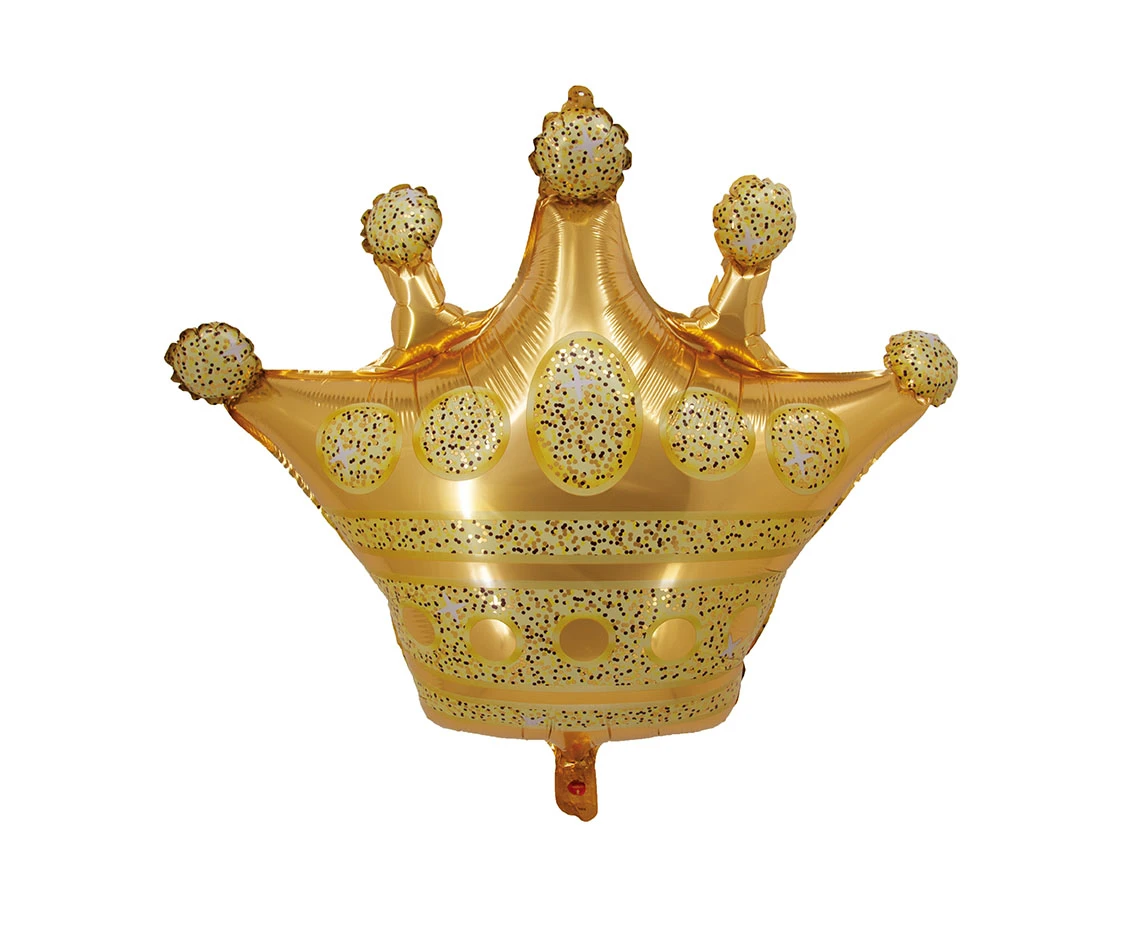 Balon foliowy Korona, 66x53 cm, złota