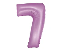 Balon foliowy Smart, Cyfra 7, lawendowa matowa, 76 cm KK