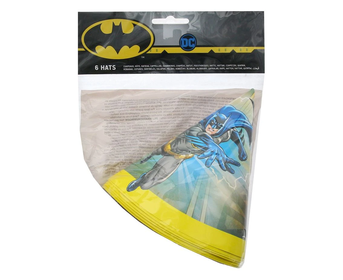 Czapeczki papierowe "Batman Rogue Rage", 6 szt.
