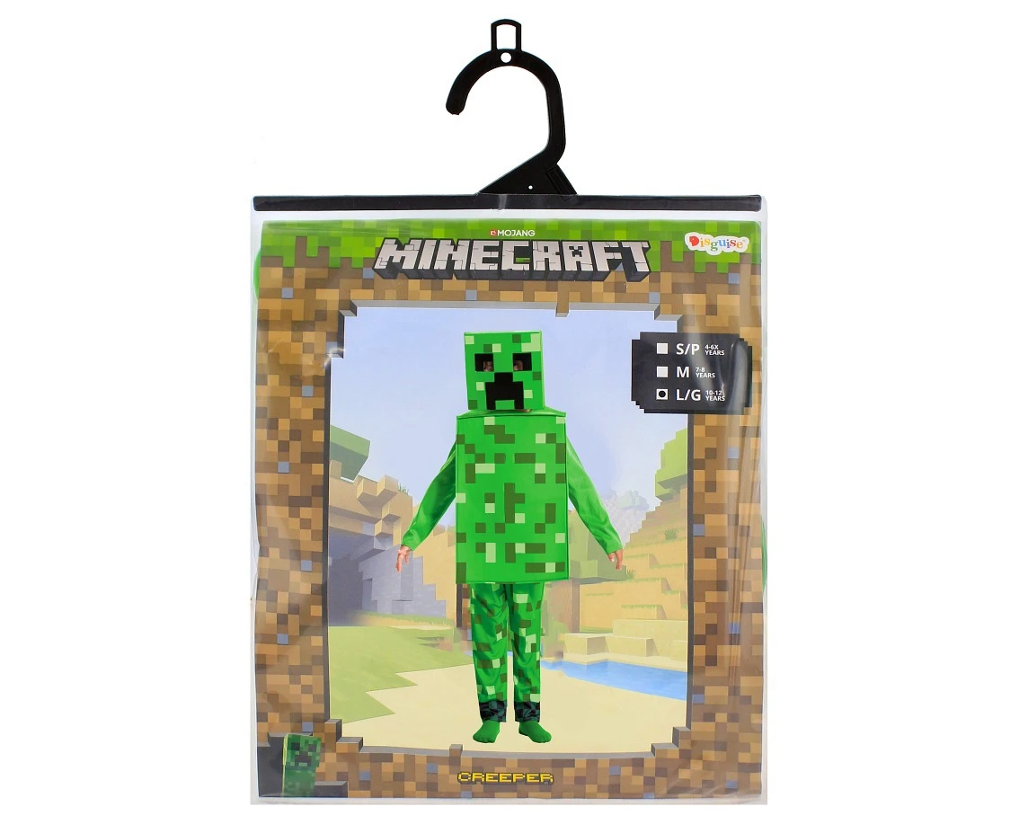 Strój Creeper Fancy - Minecraft (licencja), rozm. S (4-6 lat)