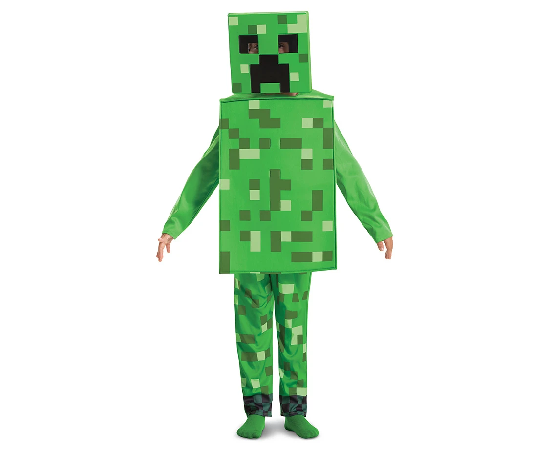Strój Creeper Fancy - Minecraft (licencja), rozm. S (4-6 lat)