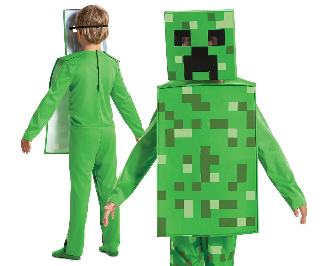 Strój Creeper Fancy - Minecraft (licencja), rozm. S (4-6 lat)
