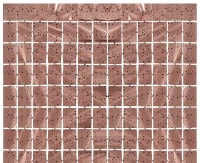 Kurtyna B&C Kwadrat-gwiazdki, metaliczna różowo-złota, 100x200 cm