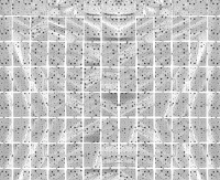 Kurtyna B&C Kwadrat-gwiazdki, metaliczna srebrna, 100x200 cm KK