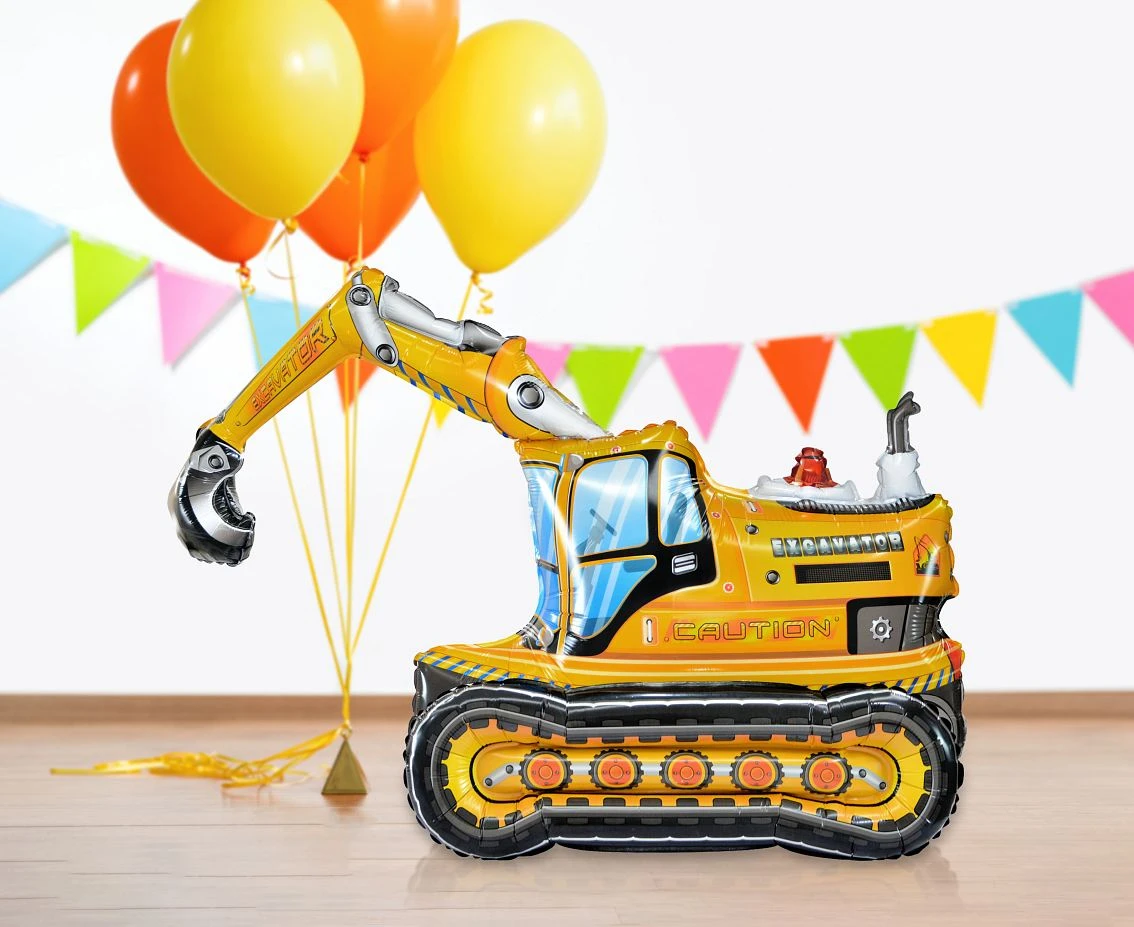 Balon foliowy Koparka 3D, 89x55x35 cm