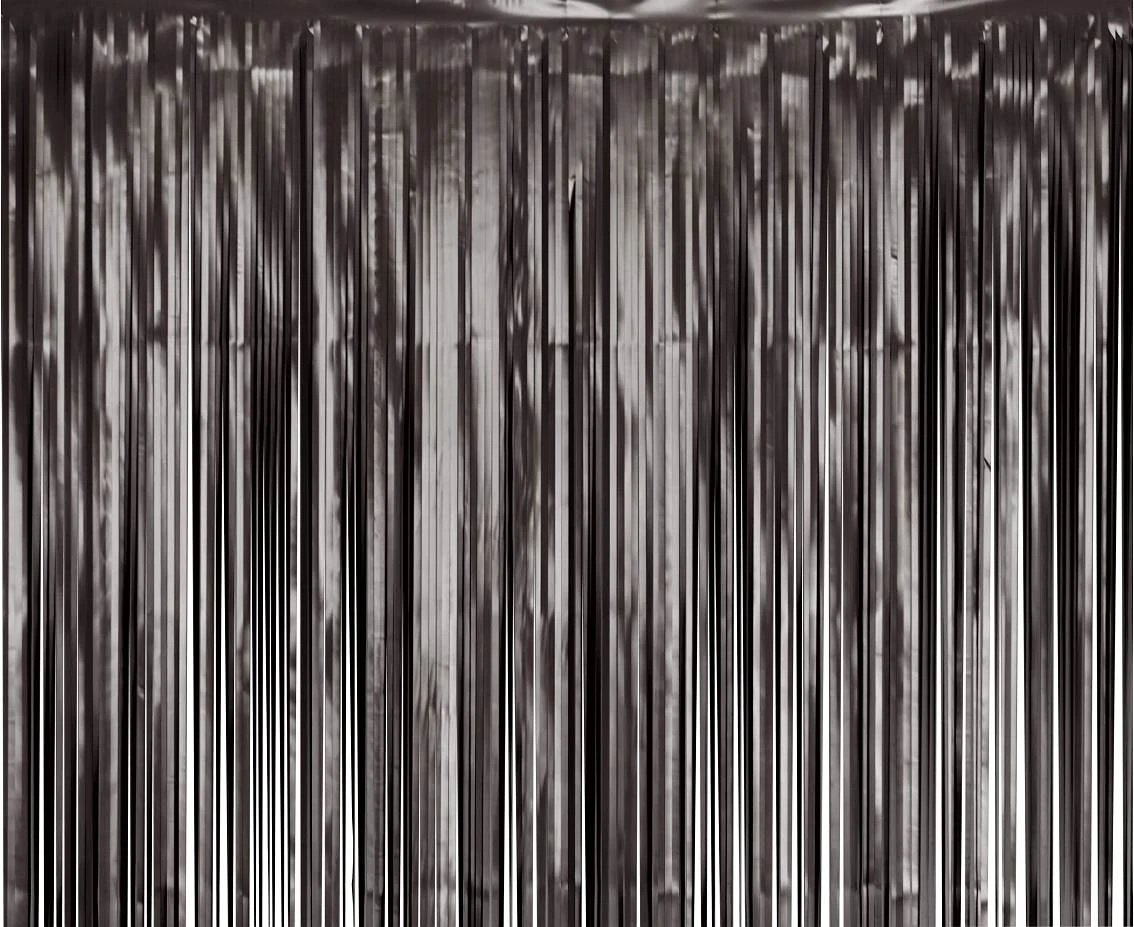 Kurtyna matowa B&C czarna, 100x200 cm