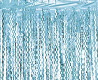 Kurtyna B&C Spirale, metaliczna turkusowa 100x200 cm