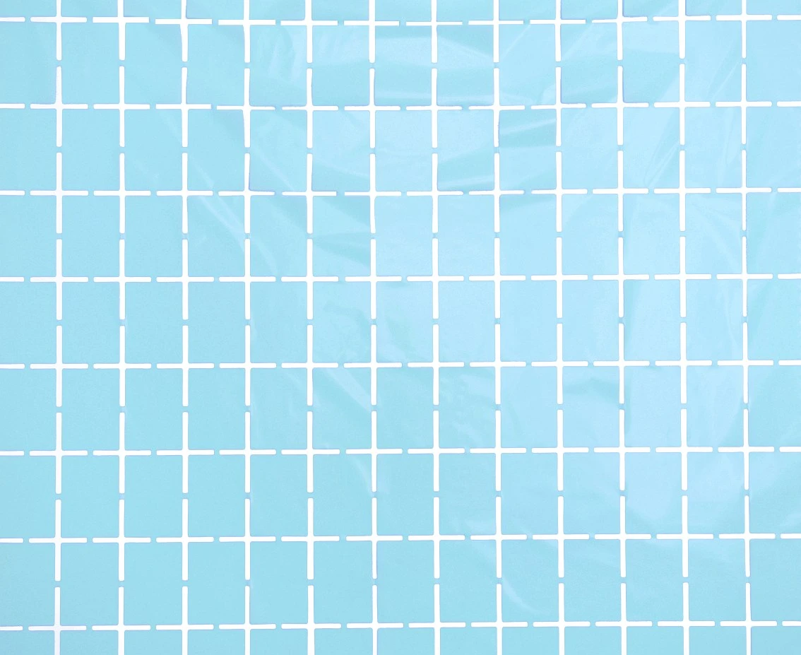 Kurtyna Kwadrat, pastelowa jasnoniebieska, 100x200 cm KK