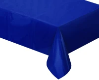 Obrus foliowy B&C metaliczny niebieski, 137x183 cm