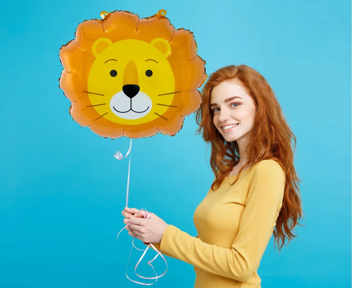 Balon foliowy Lew, 43x38 cm (głowa) AA