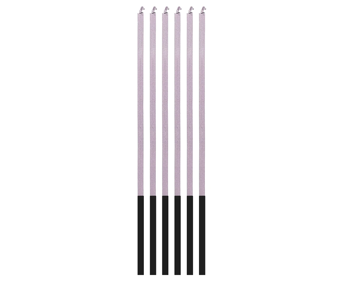 Świeczki B&C Magiczny Płomień, liliowe, 3x3x150mm, 6 szt. KK