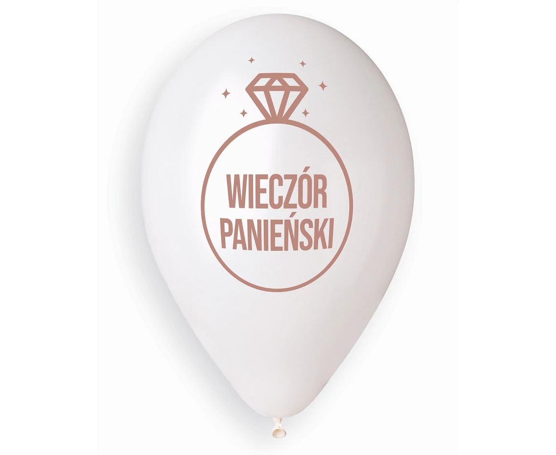 Balony Gemar 13", pastel premium hel wieczór panieński, 5szt. KK