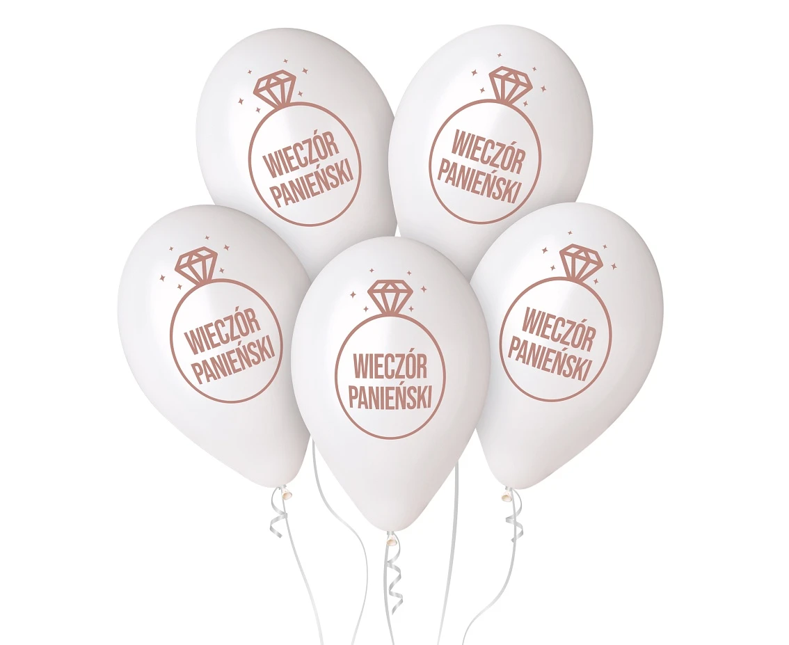 Balony Gemar 13", pastel premium hel wieczór panieński, 5szt. KK