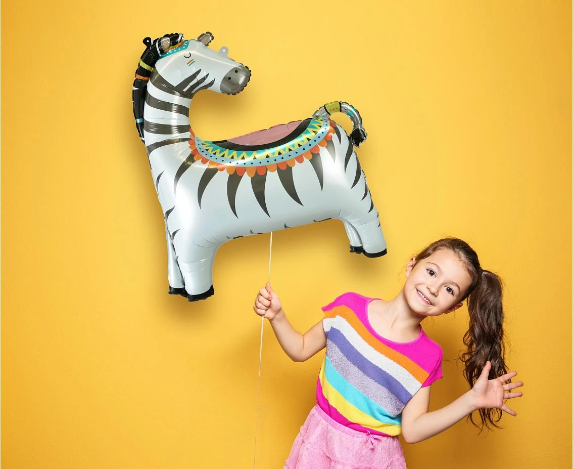 Balon foliowy Zebra, 58x73 cm KK