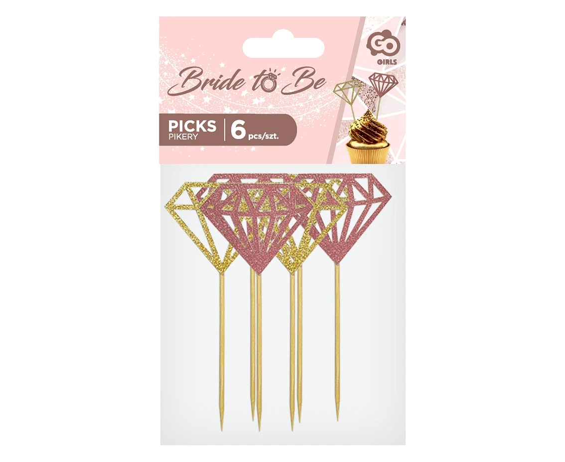 Pikery Diament, mix, 6 szt.