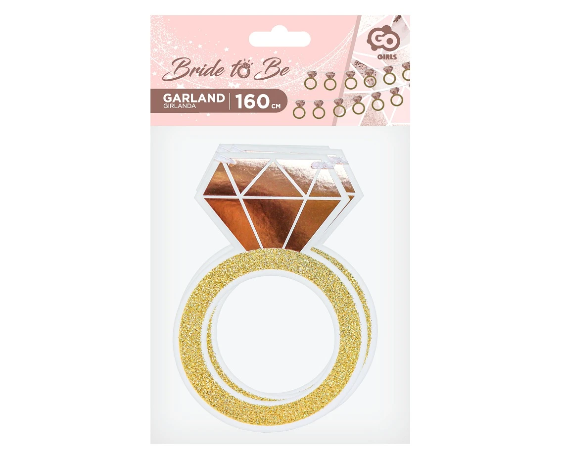 Girlanda papierowa Pierścionek, 160 cm KK