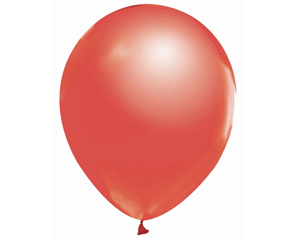 Balony B&C 12", metalik czerwone, 50szt.