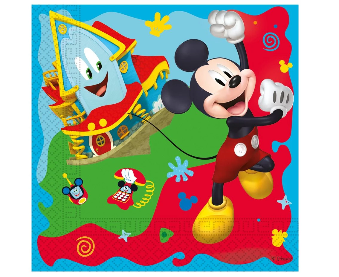 Serwetki papierowe Mickey Rock The House, rozm. 33x33 cm, 20 szt. KK