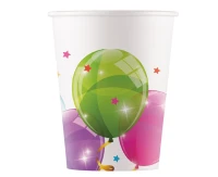 Kubeczki papierowe Sparkling Balloons (KOKLIKO) 200 ml, 8 szt.
