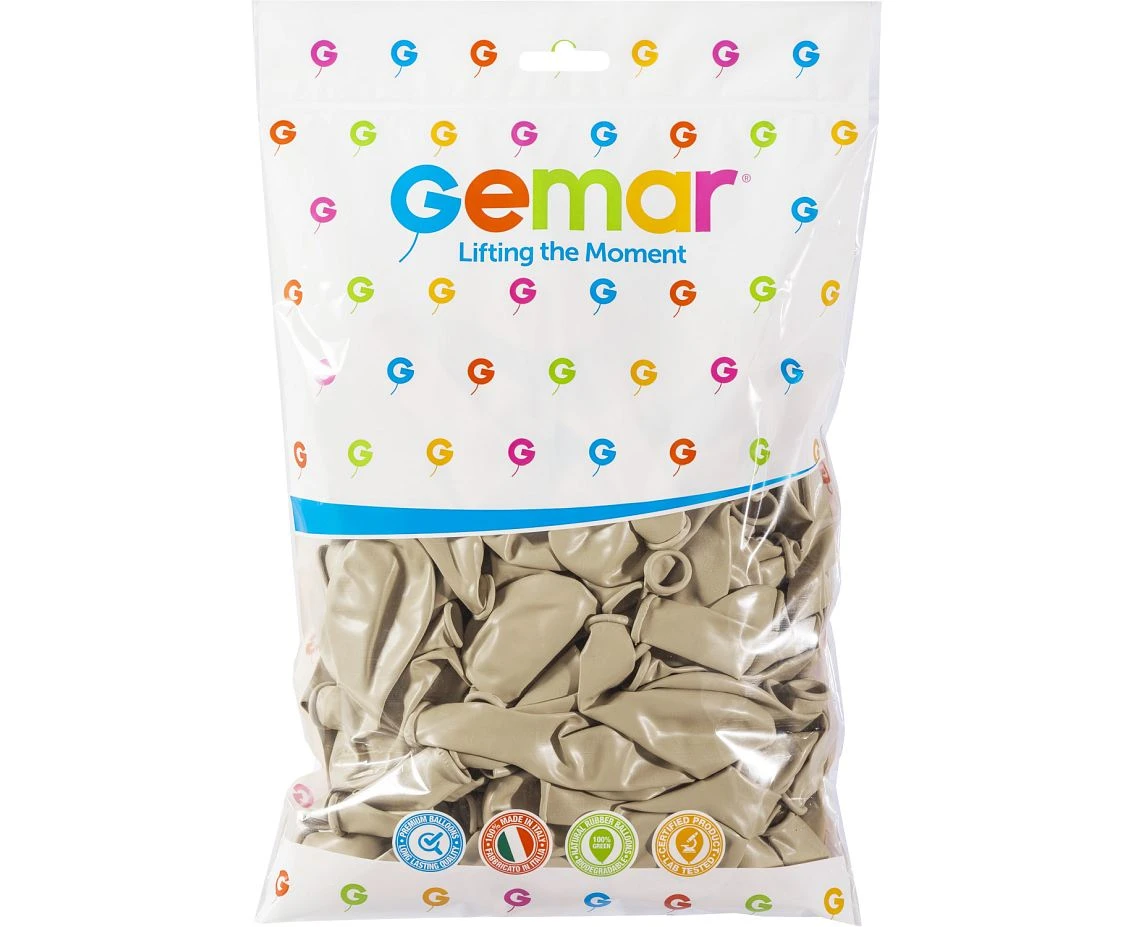 Balony Gemar 12", pastel latte, 100szt.